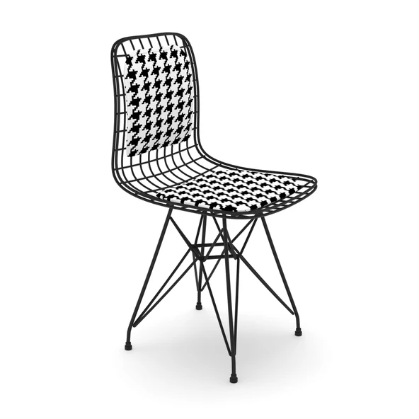 Knsz kafes tel sandalyesi 1 li mazlum syhkono sırtminderli ofis cafe bahçe mutfak - Resim 2