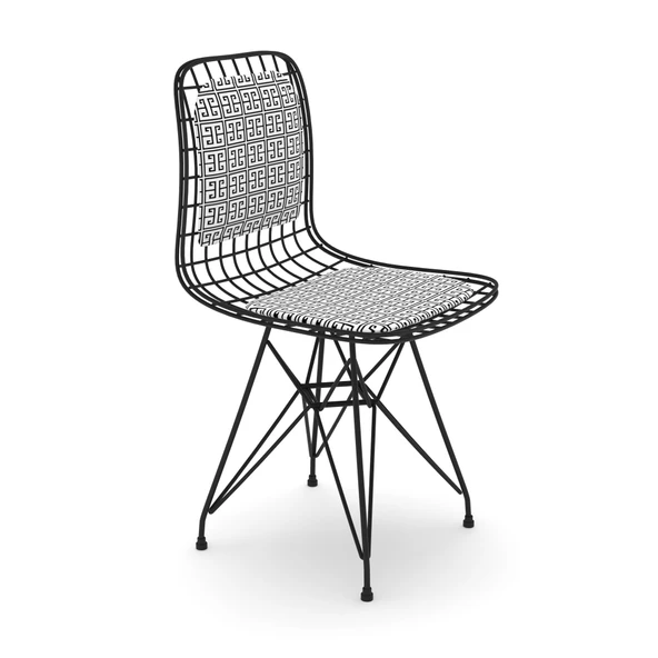 Knsz kafes tel sandalyesi 1 li mazlum syhtalen sırtminderli ofis cafe bahçe mutfak - Resim 2