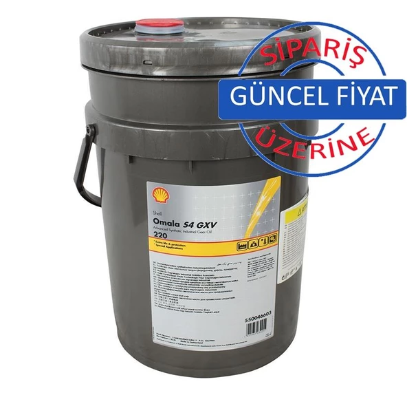 SHELL OMALA S4 GXV 220 KOVA 20 L-ESKİ ADI:OMALA HD 220 ürün görseli 1