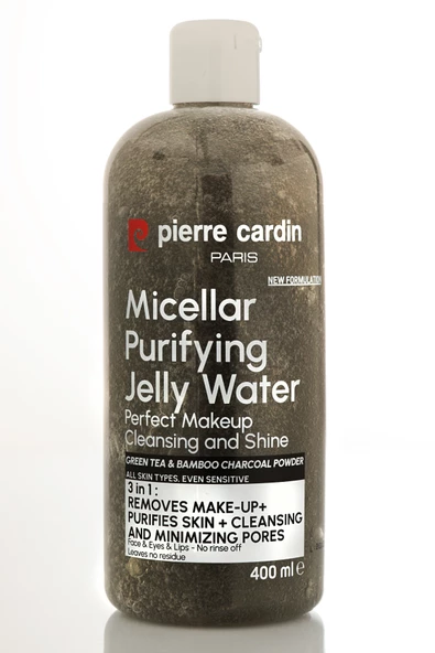 Pierre Cardin Gently Cleansing Micellar Water with Charcoal Powder & Green Tea-Makyaj Temizleme Suyu