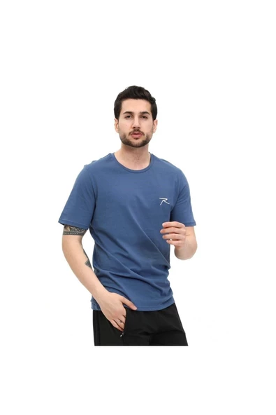 Raru AGNITIO Erkek Pamuklu Petrol Günlük T-shirt - 2