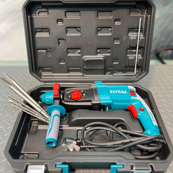 Total Kırıcı Delici Darbeli Matkap 950 W Metal Beton Ahşap Elektropnömatik Delme Kırma Hilti - 3