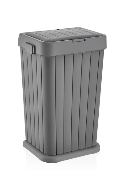 Twins Minik Boy Kirli Çamaşır Sepeti Dokunmatik Kapak Evsel Atık, Geri Dönüşüm Çok Amaçlı 40 Litre - Resim 4