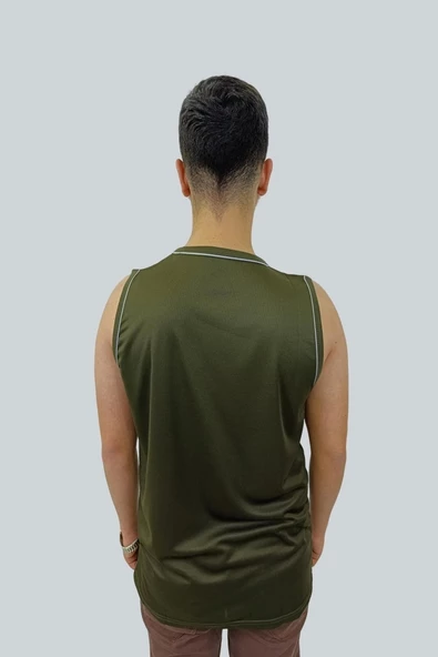 Erkek Japone Kol Haki Tişört - 3