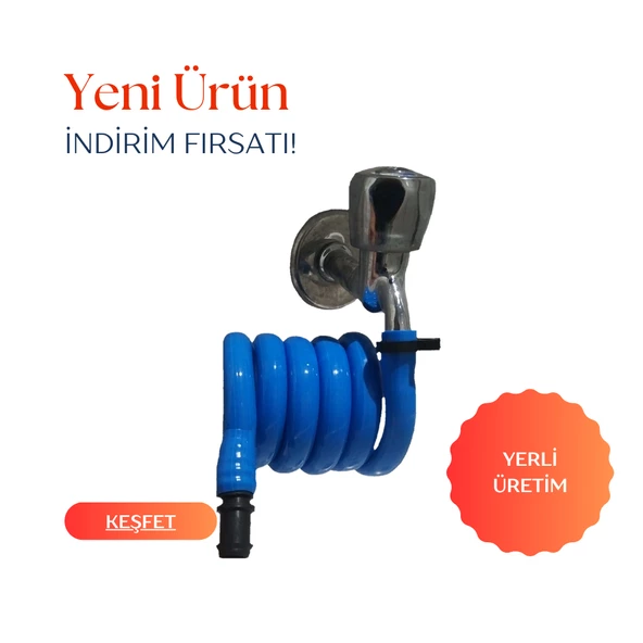 Plasyay Spiral Wc Hortum Matik + Kelepçe Hediye - 4