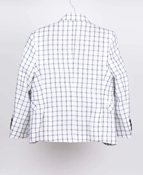 Doktor Junior Erkek Çocuk Kareli Ceket ve Yelek Takım - 2