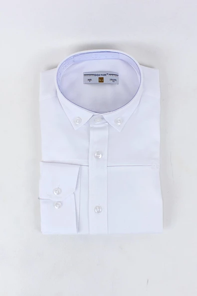 Erkek Çocuk Uzun Kol Elastik Gömlek - 3