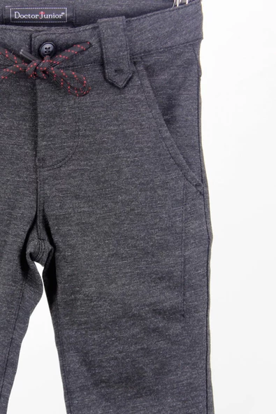 Erkek Çocuk Beli İpli Örme Pantolon - 3