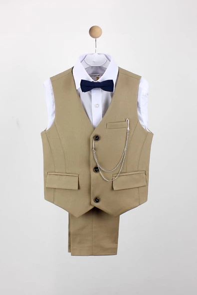 Erkek Çocuk Yelek Pantolon Takım - 3