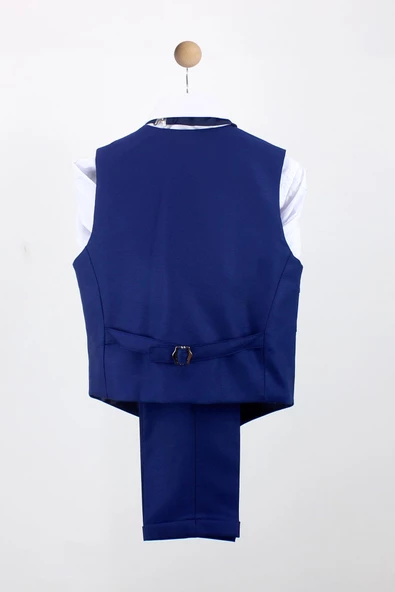 Erkek Çocuk Yakalı Yelek Pantolon Takım - 6