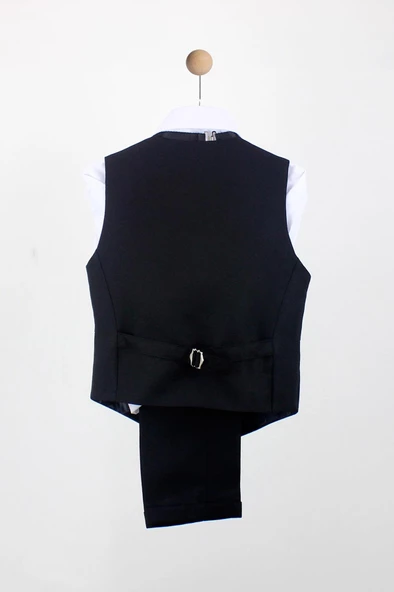 Erkek Çocuk Yakalı Yelek Pantolon Takım - 2