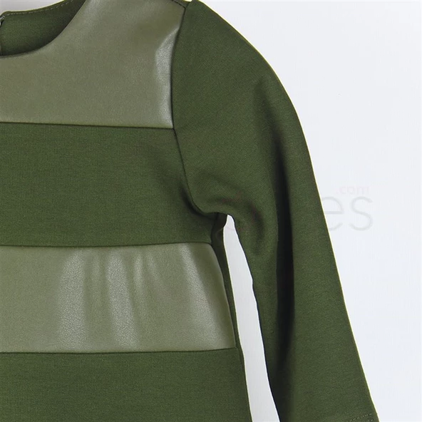 İncity Parça Sıralı Derili Çocuk Elbisesi - 2