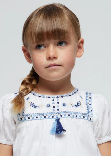 Mayoral Kız Çocuk Nakışlı Bluz - 5