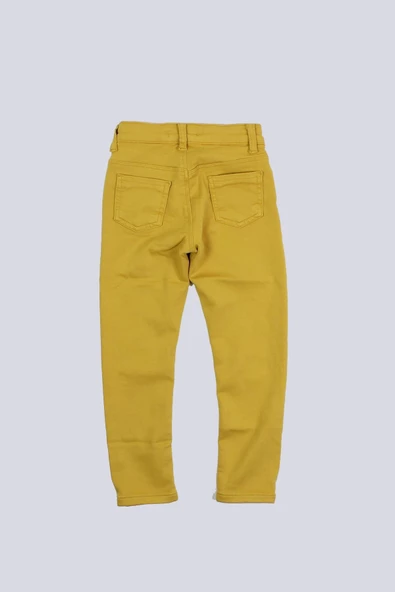 Kız Çocuk Slim Fit Örme Pantolon - 3