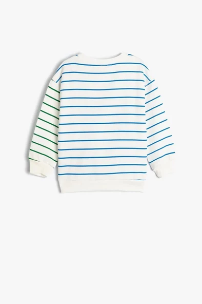 Koton Erkek Bebek Sweatshirt Uzun Kollu Bisiklet Yaka Ayıcık Baskılı Pamuklu - 2
