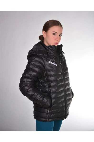 Diadora Doru - Kadın Siyah Şişme Mont - DoruKDN - 2