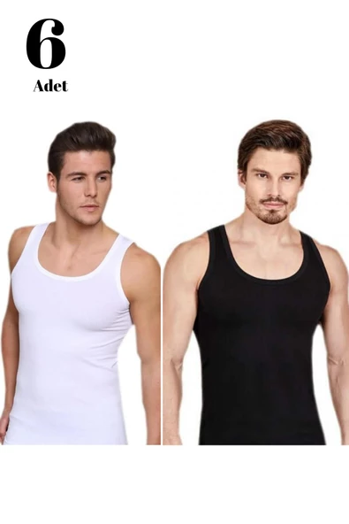 6 Adet Berrak 1030 Erkek Likralı Atlet - 6