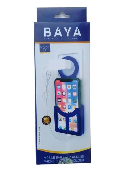 MOBİL ŞARJ PRİZ ASKILIĞI PLASTİK (BÜYÜK-DİKEY) BAYA-01 - 4