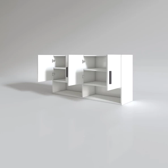 Kenzlife hazır mutfak vesper byz 060x120x32 mutfak banyo dolabı kapaklı raflı - 2