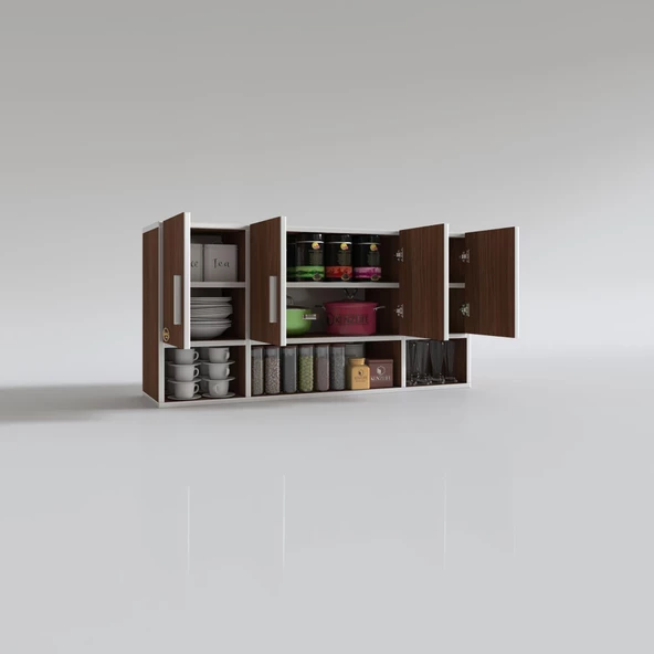 Kenzlife hazır mutfak severus cvz 060*120*32 mutfak banyo dolabı kapaklı raflı - 3