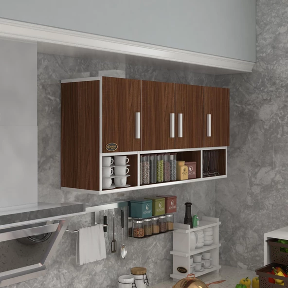 Kenzlife hazır mutfak severus cvz 060*120*32 mutfak banyo dolabı kapaklı raflı - 4