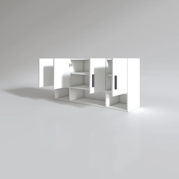 Kenzlife hazır mutfak severus byz 060X120X32 mutfak banyo dolabı kapaklı raflı - 2
