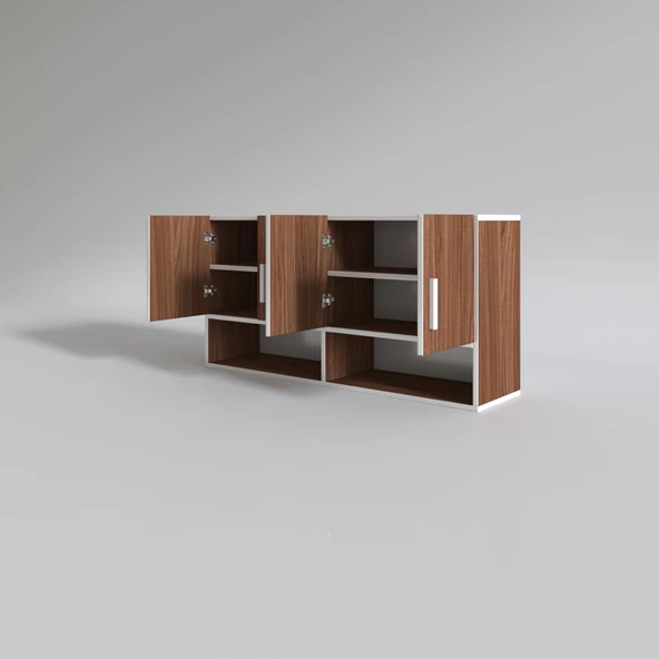 Kenzlife hazır mutfak vesper cvz 060*120*32 mutfak banyo dolabı kapaklı raflı - 3