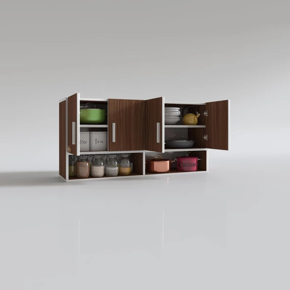 Kenzlife hazır mutfak vesper cvz 060*120*32 mutfak banyo dolabı kapaklı raflı - 2