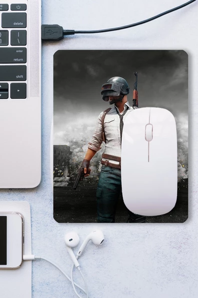 SonicTouch Pubg Desenli Kaydırmaz Gaming Oyuncu Masaüstü Dikişsiz Mouse Pad/Ped (Mouse Altlığı) 17x21cm - 3