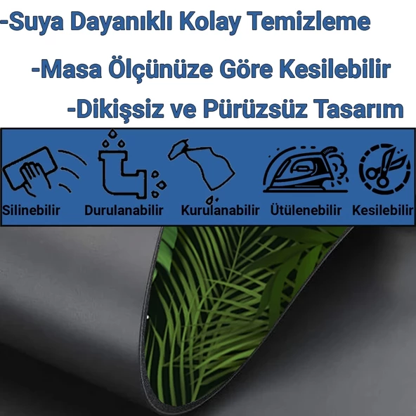 SonicTouch Kaşif Orta Çağ Dünya Haritası Kaymaz Deri Dikişsiz Silinebilir Yıkanabilir Masa Matı Pad 70x140cm