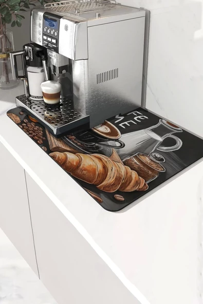 Valerine Life Kahve Makinesi Matı Su Geçirmez Kaymaz Yıkanabilir Çaycı, Çay Espresso Makinesi Pad 35x45cm 27240107