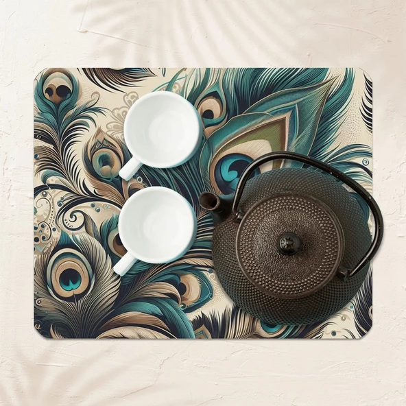 Valerine Life Kahve Makinesi Matı Su Geçirmez Kaymaz Yıkanabilir Çaycı, Çay Espresso Makinesi Pad 35x45cm 27240112 - 3