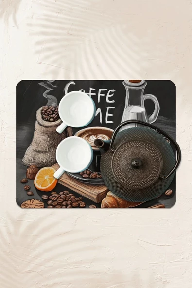 Valerine Life Kahve Makinesi Matı Su Geçirmez Kaymaz Yıkanabilir Çaycı, Çay Espresso Makinesi Pad 35x45cm 27240107 - 3