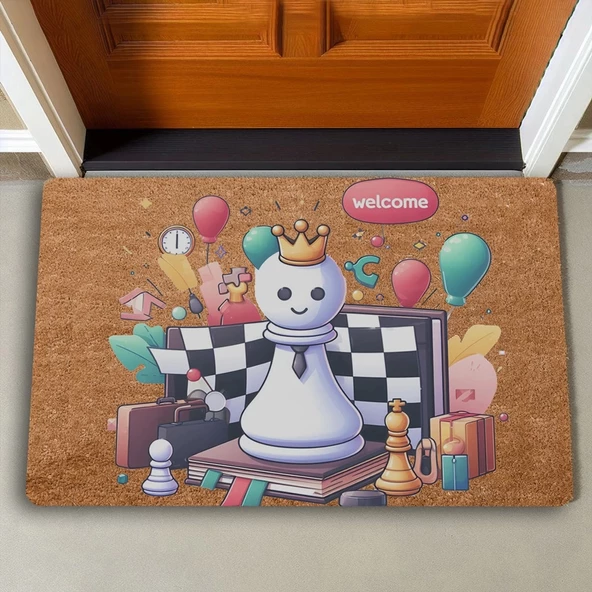 Valerine Life Satrançlı Welcome Kapı Önü Paspası 45x70cm - 2