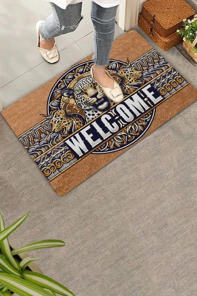 Valerine Life Kaplan Figürlü Welcome Kapı Önü Paspası 45x70cm - Resim 5