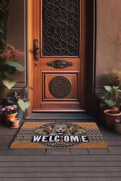 Valerine Life Kaplan Figürlü Welcome Kapı Önü Paspası 45x70cm - Resim 7