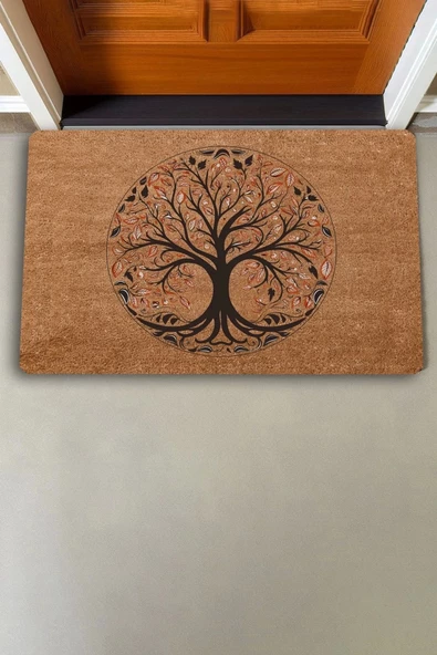 Valerine Life Vintage Ceviz Ağacı Kapı Önü Paspası 45x70cm - Resim 2