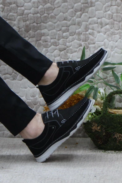 Mehmet Mete 2105-1 Hisaş Nubuk İç Ve Dış Hakiki Deri Erkek Ayakkabı - Resim 5