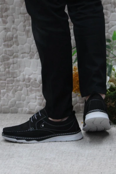 Mehmet Mete 2105-1 Hisaş Nubuk İç Ve Dış Hakiki Deri Erkek Ayakkabı - Resim 4