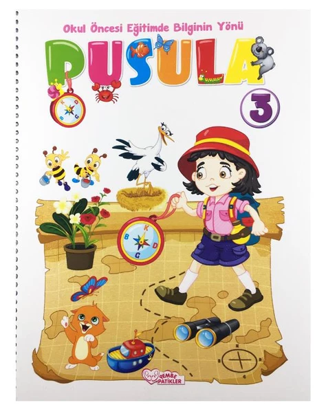 5-6 Yaş Pusula Eğitim Seti Pembe Patikler Yayınevi - 9