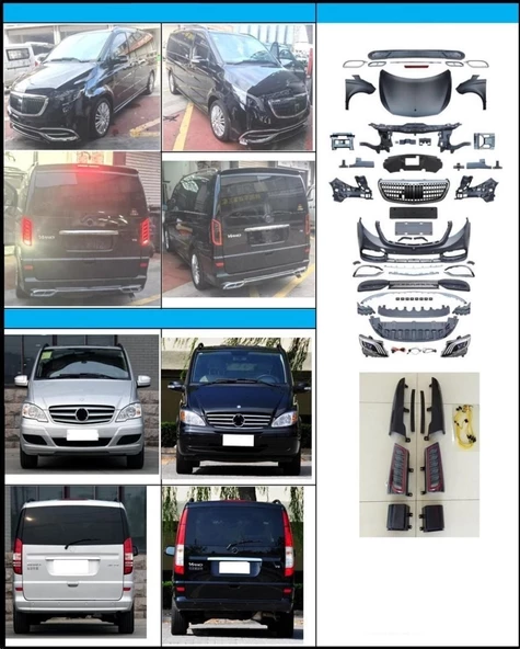 Autogp Mercedes vito w639 to w447 body kit dönüşüm kiti  2006 / 2014 - 2