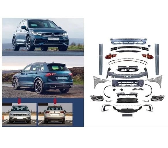 AUTOGP Vw tiguan facelift dönüşüm body kit tampon seti R-line komple 2016 / 2021