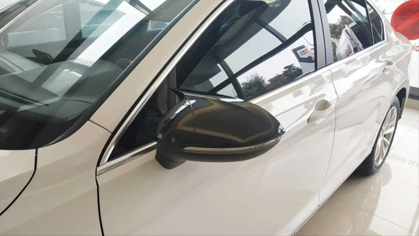 Autogp Vw passat b8 ayna kapağı yarasa siyah boyalı 2015+ - 2
