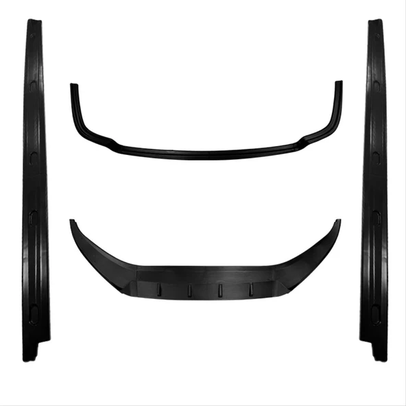 Autogp Vw caddy aero body kit tampon ekleri seti siyah boyalı 2021+