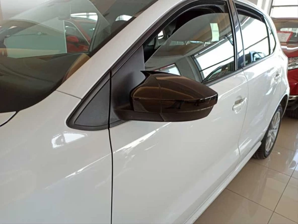 AUTOGP Vw polo 6r ayna kapağı yarasa siyah boyalı 2009 / 2018 - 2