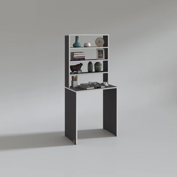 Kenzlife bilgisayar çalışma masası hamilton70 gri ofis sekreter laptop - Resim 3