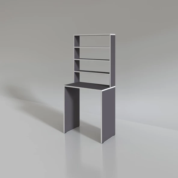 Kenzlife bilgisayar çalışma masası hamilton70 gri ofis sekreter laptop - Resim 2