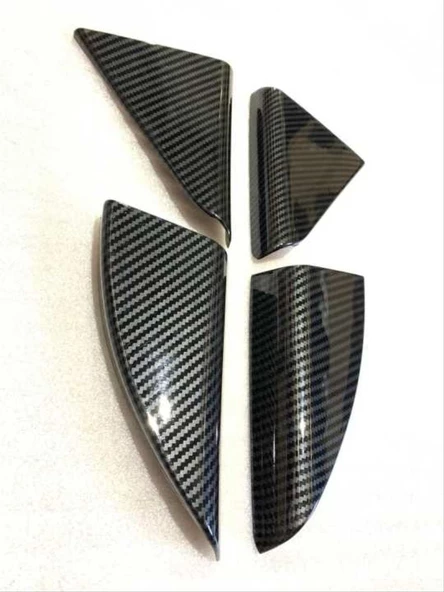 AUTOGP HYUNDAI TUCSON 2015-2018 KAPI CAM KENAR KAPLAMA SETI-KARBON - 2