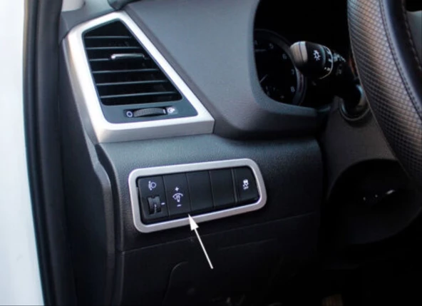 AUTOGP HYUNDAI TUCSON 2015-2018 KONTROL PANEL KAPLAMA - SILVER (ABS) - 3