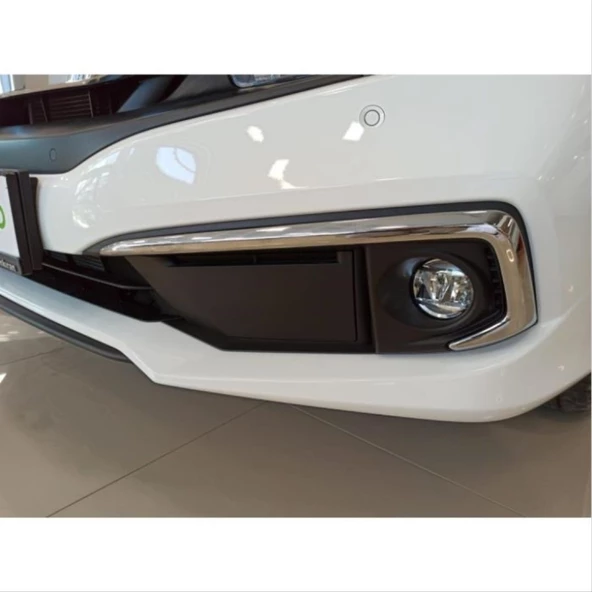 AUTOGP Honda civic fc5 uyumlu ön sis kaşı krom 2019+ makyajlı - 4